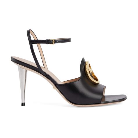 gucci clog high-heel sandals|gucci blondie heeled sandal.